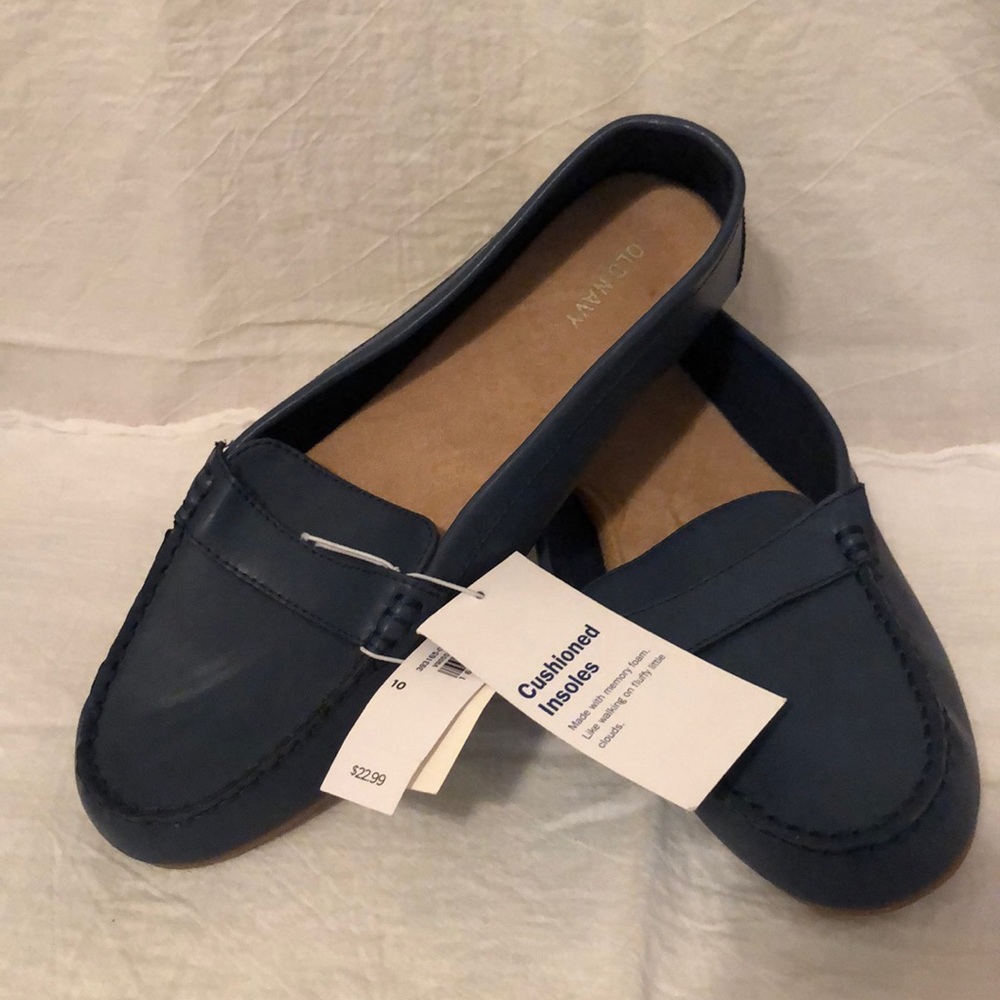 Brand new blue slip ons. Old navy brand size 10